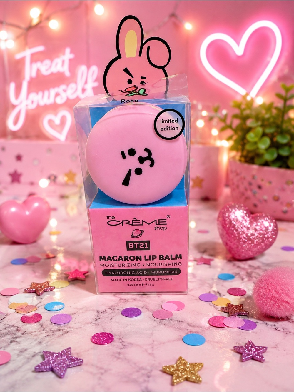 BT21 Macaron Lip Balm – Pink (Rose)